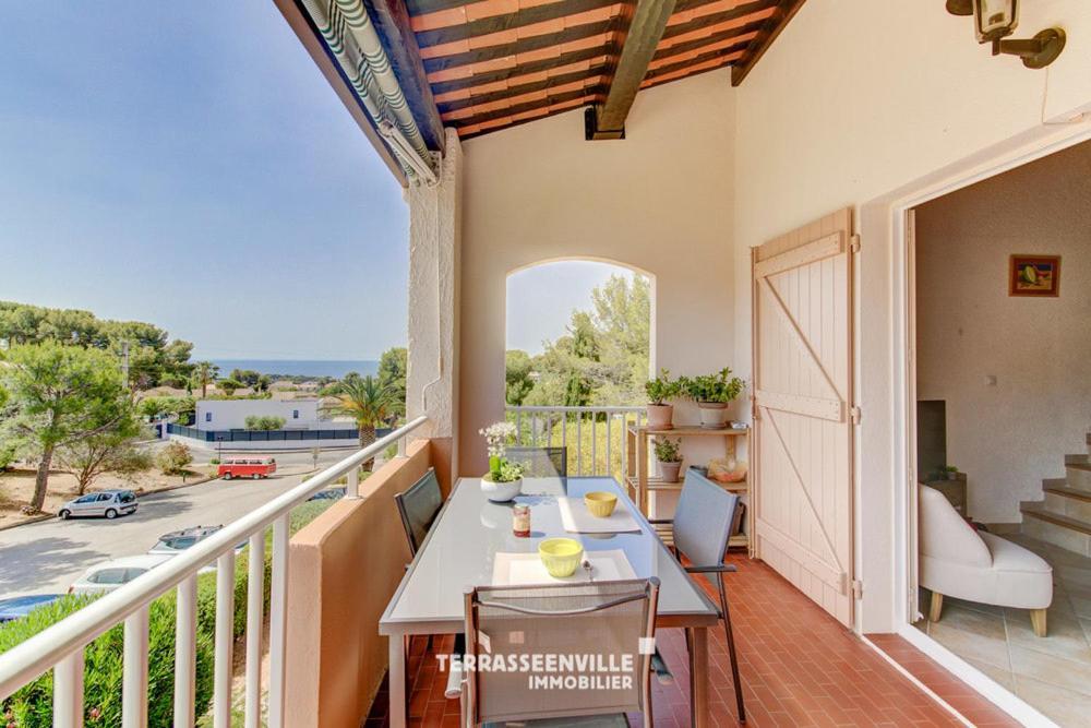 Tres Bel Appartement Climatise Terrasse Et Vue Mer Bandol Εξωτερικό φωτογραφία